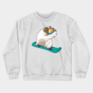 Guinea pig Snowboarder Snowboard Crewneck Sweatshirt